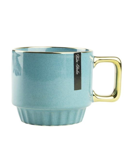 KUBEK PORCELANOWY 320ML NIEBIESKI N231801N