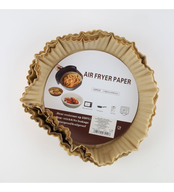 50SZT WKŁAD PAPIER. DO AIR FRYER OKR 16CM 25KA-432