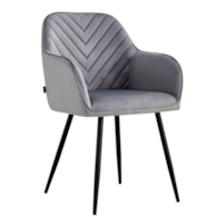 KRZESŁO TAPICEROWANE HARRY STALOWY C-994