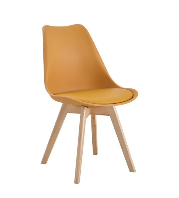 KRZESŁO Z PODUSZKĄ MUSZTARDOWY P-207