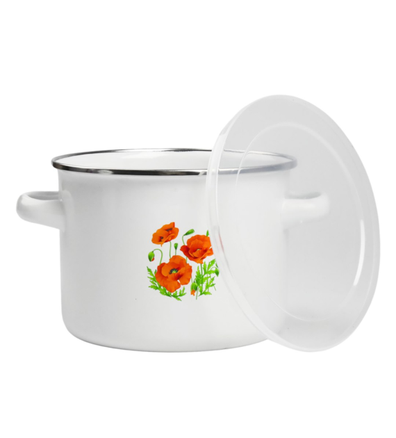 GARNEK EMALIOWANY MAKI 14CM Z/P MAK-1