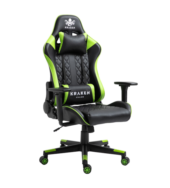 FOTEL GRACZA KRAKEN ZIELONY HELIOS  5934