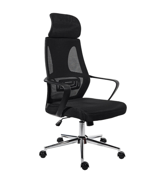 FOTEL BIUROWY TEMIDA CZARNY BX361