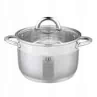 GARNEK STALOWY SOLID Z/P 18CM 2L KH030