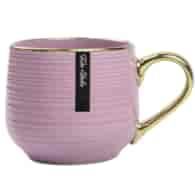 KUBEK PORCELANOWY 400ML ZŁOTY/FIOLETOWY PL24007F