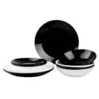 KPL.OBIADOWY 18PCS SONIA BLACK WHITE