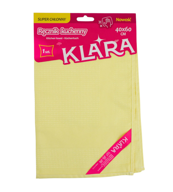 KLARA RĘCZNIK KUCHENNY ŻÓŁTY JCC-104 40X60 CM