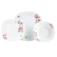 KPL. OBIADOWY 18CZ KWADRAT VERONA KWIATY PORCELANA