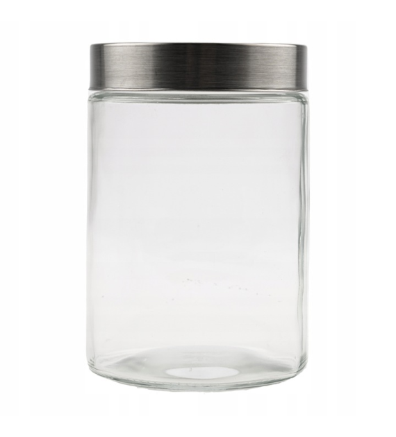 POJEMNIK SZKLANY ZE STALOWĄ POKRYWĄ 1100ML FITA14