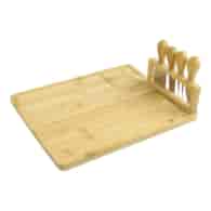 BAMBUSOWA DESKA DO SERÓW 28x35,5x8,5CM H82214