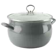 GARNEK EMALIOWANY SZARY HELENA 6,5L 24CM ZX24