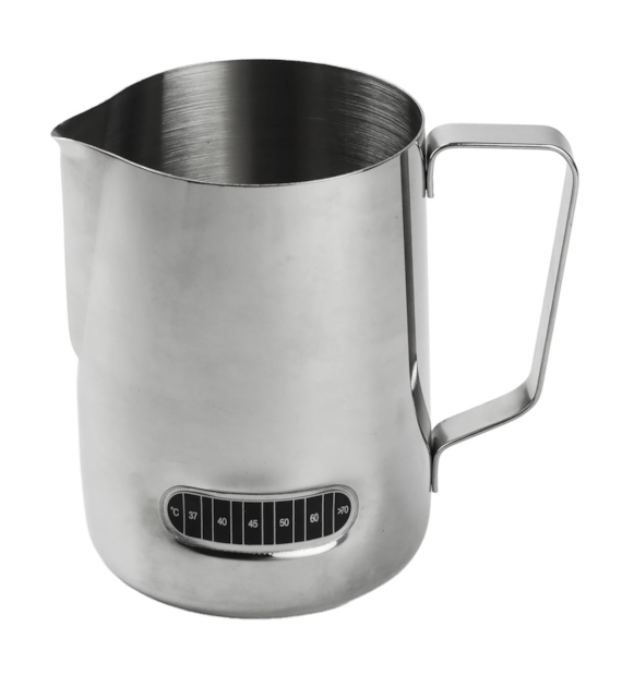 STALOWY MLECZNIK Z TEMPERATURĄ 1000ML 23KB-147-3