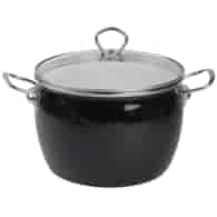 GARNEK EMALIOWANY CZARNY MARYNA 22CM TT-QX22