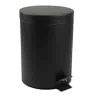 KOSZ NA ŚMIECI 3L CZARNY MATOWY Z PEDAŁEM W3N