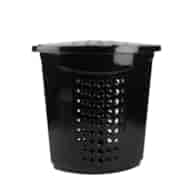 KOSZ NA PRANIE NAROŻNY 45L 40X40CM CZARNY VK122051