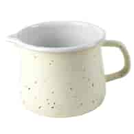 KUBEK EMALIOWANY WYLEWKA 1,1L KREM MARMUR TB-TB12