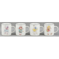 KUBEK PORCELANOWY 310ML SDM029-1226  WRÓŻKA  MIX