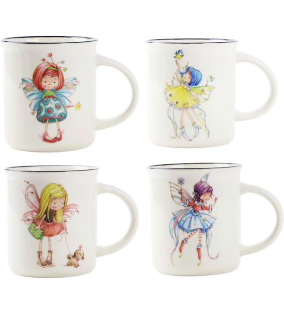 KUBEK PORCELANOWY 310ML SDM029-1226  WRÓŻKA  MIX