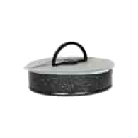 TORTOWNICA Z POKRYWĄ 26CM CZARNA YL-H06-1 ***